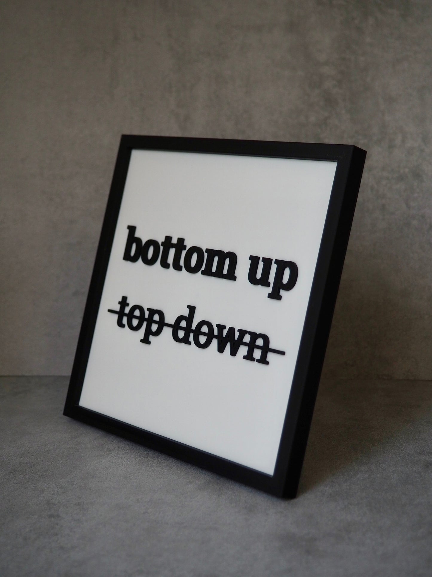 Frame - bottom up