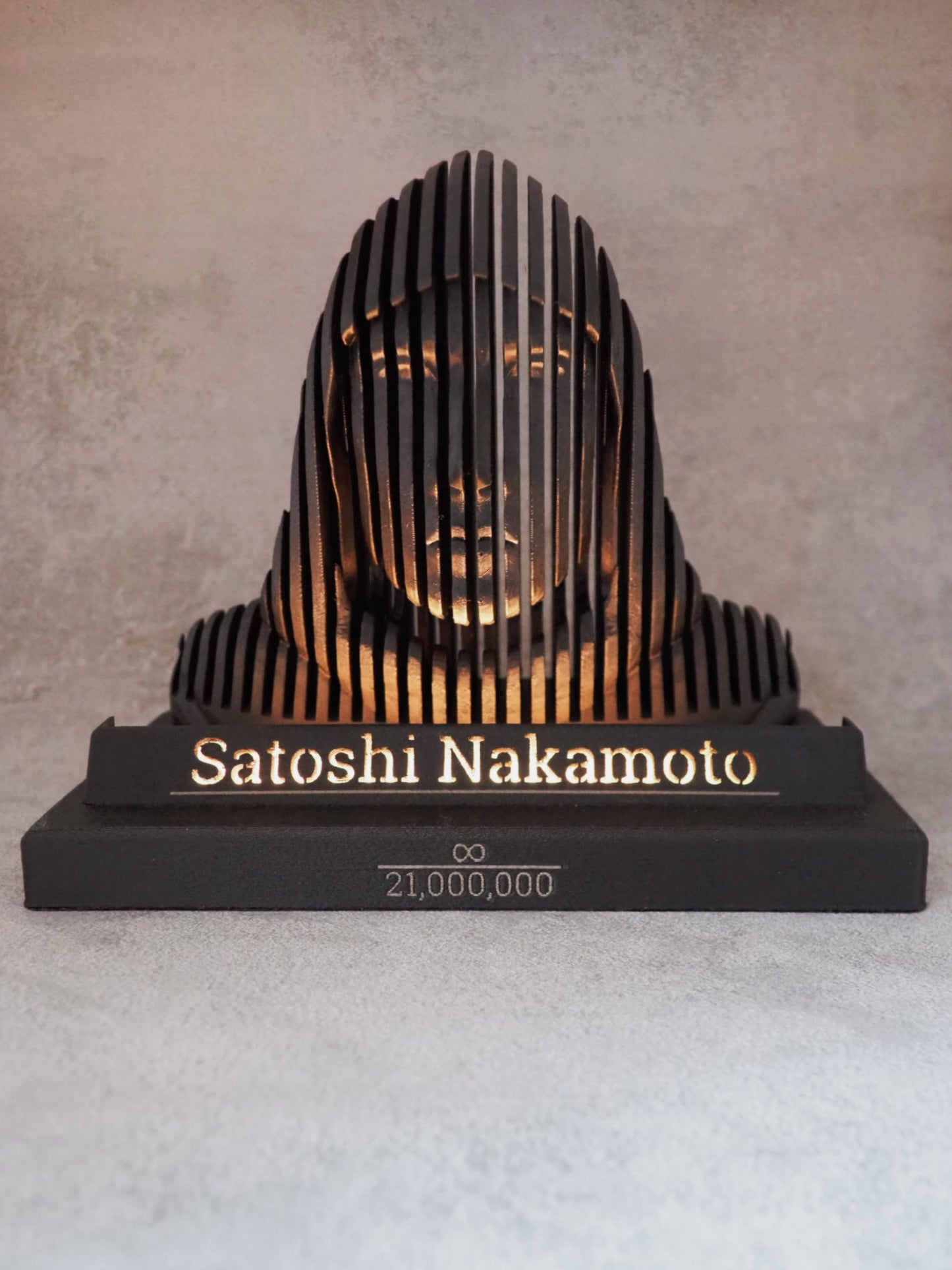 Satoshi Nakamoto LED - Statue