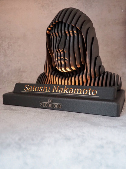 Satoshi Nakamoto LED - Statue