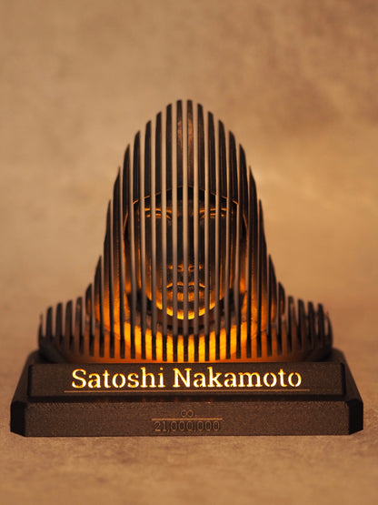 Satoshi Nakamoto LED - Statue