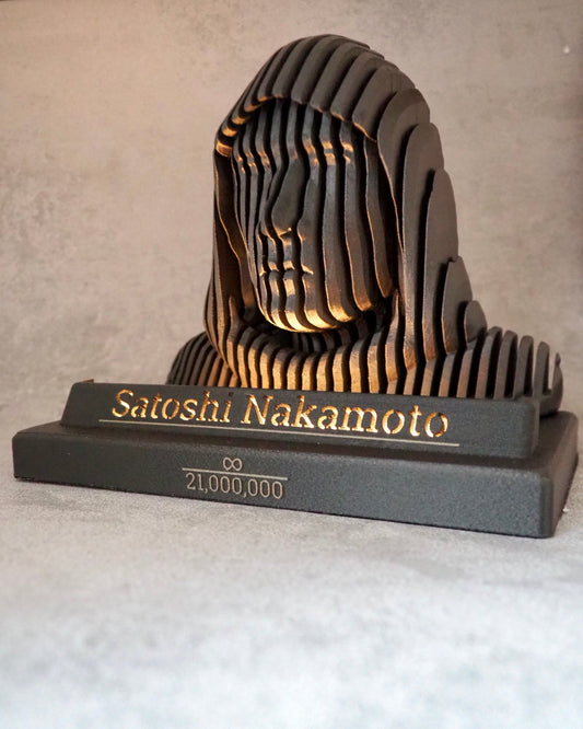 Satoshi Nakamoto LED - Statue