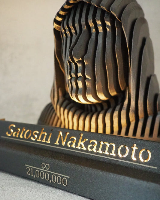 Satoshi Nakamoto LED - Statue
