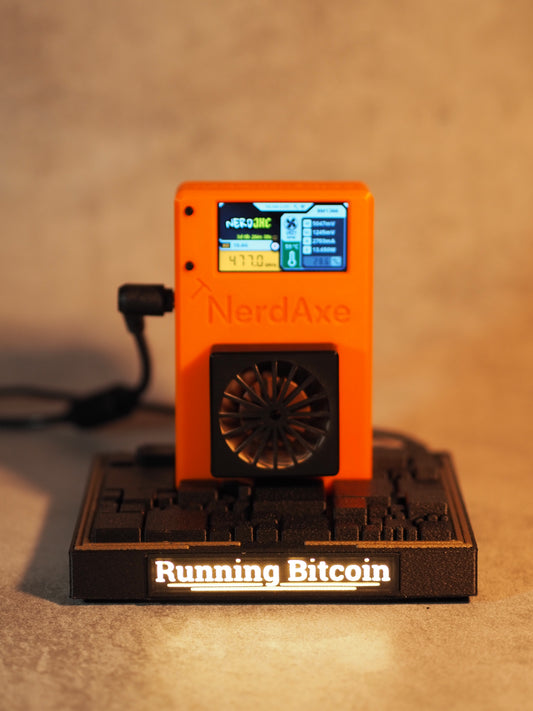 Base „Running Bitcoin“ LED - Nerdaxe Edition