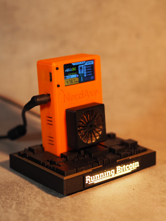 Base „Running Bitcoin“ LED - Nerdaxe Edition
