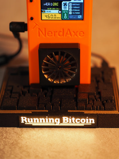 Base „Running Bitcoin“ LED - Nerdaxe Edition