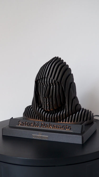 Satoshi Nakamoto LED - Statue